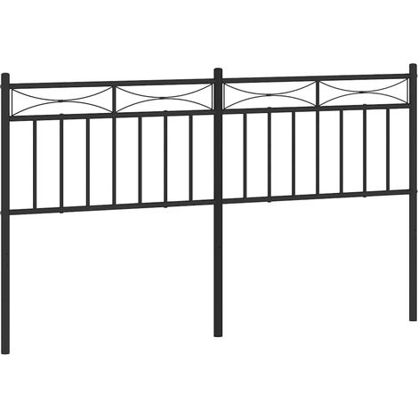 Cabecero de repuesto de metal negro 150 cm vidaXL (1/5)