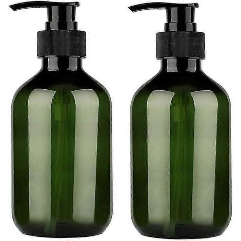 4 x 500-ml-Pumpflaschen, nachfüllbare Flüssigseifenspender aus Kunststoff, ideal für Bad oder Küche, für Duschgel, Shampoo, Spülung und Lotionen. (1/5)