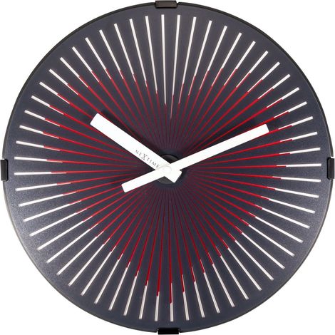 Nextime Wanduhr Motion Heart Red Ø 30,7 cm Wanduhr (1/3)