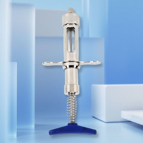 Impfspritze für Tiere – 2 ml Typ 132 – Wiederverwendbare Edelstahlspritze zur Windpockenimpfung (1/5)