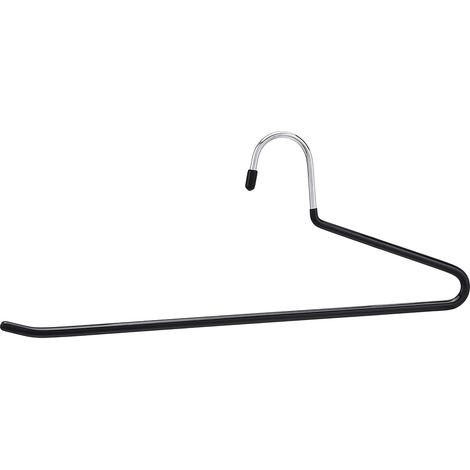 Cintres porte-pantalon - Accessoires de rangement, Enfilage facile, lot de 30, Chromé (1/5)