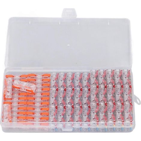 55 Stück Mini-Schnellverbinder mit Hebelmutter, PC-Gehäuse, starke Leitfähigkeit, Hebel-Drahtklemmen