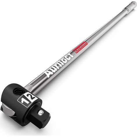 Poignée Articulée 1/2", Barre de Force de 60 cm Robuste, Clé de Force avec Tête Flexible 250°, Manche Articulée avec Bille de Détente à Ressort, pour Réparations Auto et Atelier (1/5)