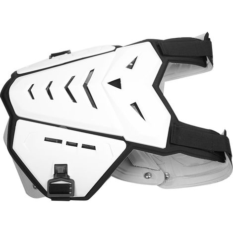 Veste de protection moto résistante, gilet pare-balles pour cascades et courses de motards, protection thoracique blanche (1/5)