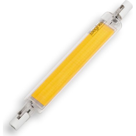 Lampadina led 8W lineare h118 mm 3000K luce calda R7S Zafir Beghelli