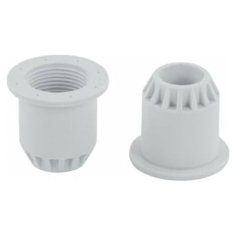 4553-2PK, 2 Stück, weißer flexibler PVC-Adapter für Schwimmbad, langlebige Ersatzteile, neu, kompatibel mit Intex