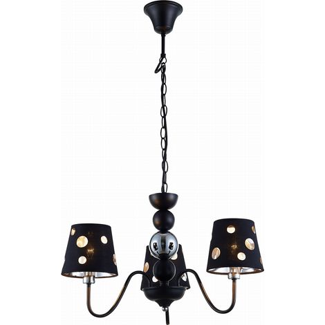 Lampadario Candellux Batley 3xE14 dimmerabile con paralume tessuto