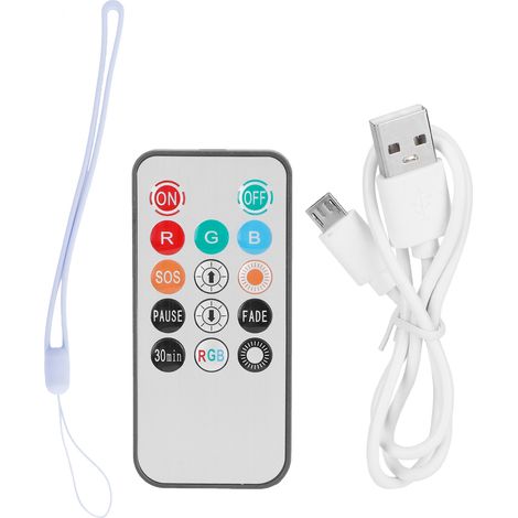 Veilleuse LED rechargeable USB avec télécommande, intensité variable, lampe de chevet portable, couleurs RGB (1/5)