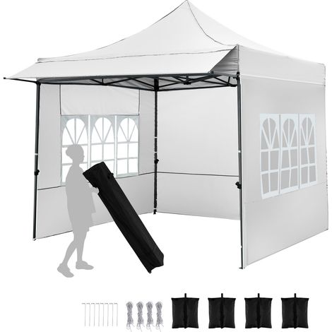 CASART 10 x 10 Pop Up Canopy Tent with Wheeled Bag & 4 Sandbags (1/5)