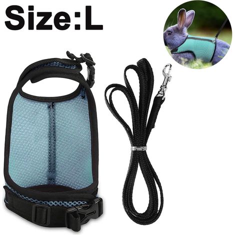 Verstellbares Weiches Kaninchen Geschirr mit Elastischer Leine für Kleines Tier Kitty Haustier Geschirr und Leine für Häschen Katze Little Pet Walking