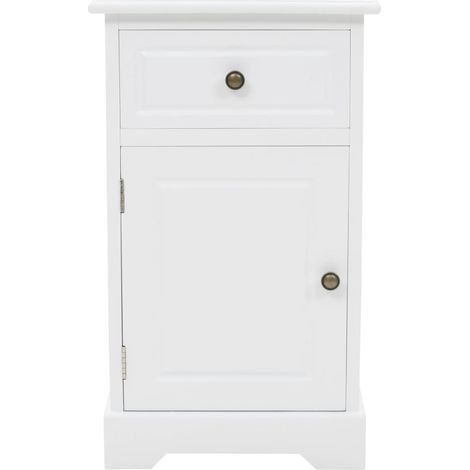 Maison Exclusive - Comodino in MDF e Legno di Pino 35x32x59 cm (1/5)