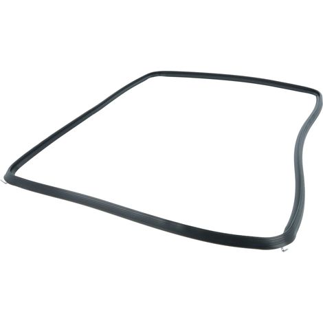 vhbw Türdichtung kompatibel mit Beko CSS 62111 DS, CSS 63110, CSS 62111 DX  für EDC634W, EDC634S, ETC611W Backofen - 44 x 34 cm, Mit Winkelhaken Schwarz (1/5)