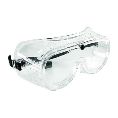 Lunettes en pvc transparent pour les yeux et une partie du visage avec bouches d'ae'ration