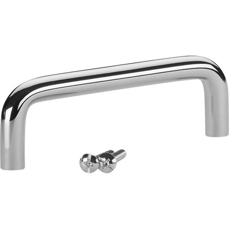 SO-TECH - Poignée de meuble BG03 - Entraxe 96 mm - L106 mm - Gris clair - Pour cuisine, salle bain, armoire, commode, tiroir