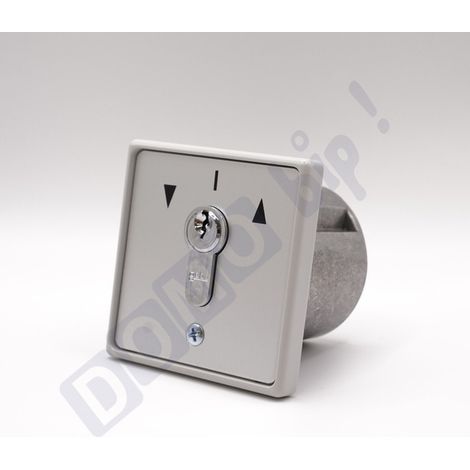 GEBA - Contacteur à clés universel MR 1 1-2T/1 – 2 impulsions – Montage encastré – Étanche IP54 – 3 clés - 2 impulsions indépendantes - Barillet européen - Compatible automatisme 12/24V (1/5)