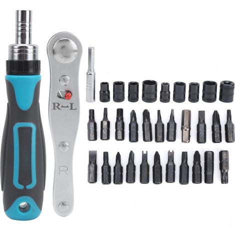 Jeu de tournevis multifonction rapide cliquet douille clé porte-embouts recharge 8209B (1/5)