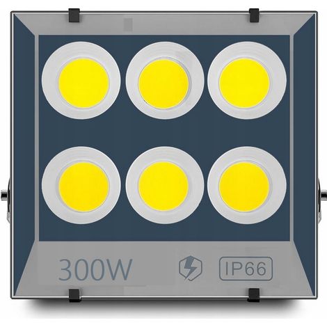 Lampe halogène LED 300W réflecteur pour chantier, jardin et entrepôt (1/5)