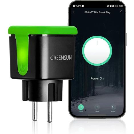 Prise connectée étanche Wi-Fi – Compatible Alexa – Minuteur programmable – Matériau PC + silicone – Pour espaces extérieurs (1/5)