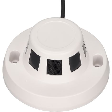 Caméra de Surveillance HD 1080P avec Détecteur de Fumée, Connexion WiFi et Alerte à Distance pour Sécurité Maison et Bureau