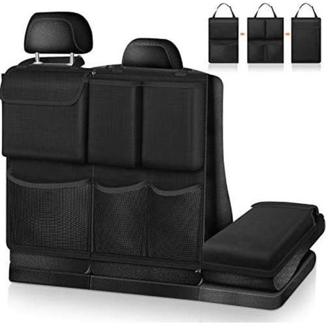 Bolsa de almacenamiento para maletero de coche，Bolsa de almacenamiento de tela Oxford de 101x46 cm，Red para equipaje impermeable y duradera (1/5)
