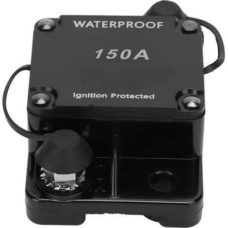 Disjoncteur à réarmement automatique, porte-fusible étanche, interrupteur automatique 12-24 V CC HT-608150A (1/5)