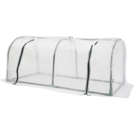 Serre, Design en Arc, Matériaux Durables, BLANC (1/2)