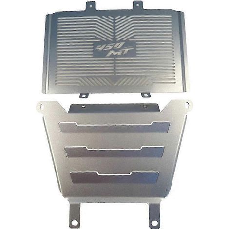 Protection avant de réservoir d'eau pour moto 450MT MT450 2024, grille de protection moteur et ventilateur argentée (1/5)