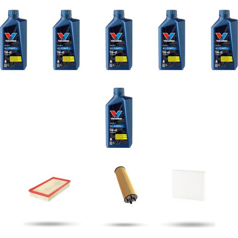 Kit tagliando 3 FILTRI e 6L OLIO compatibile con Volvo V70 2.4 R AWD 195Kw dal 97 al 2000 (1/5)