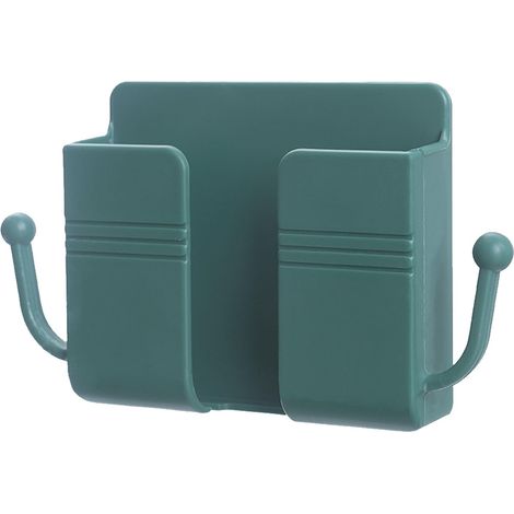 Support mural pour télécommande, support de rangement pour télécommande de télévision, climatiseur, support de charge de chevet (vert) (1/5)