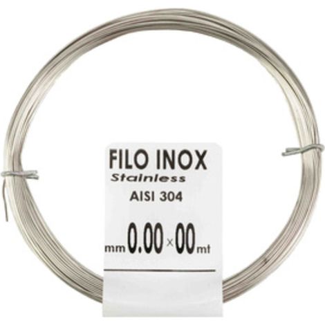 25PZ FILO ACCIAIO INOX DIAMETRO 1 MM LUNGHEZZA 6 MT MATASSINA 40 G (1/2)