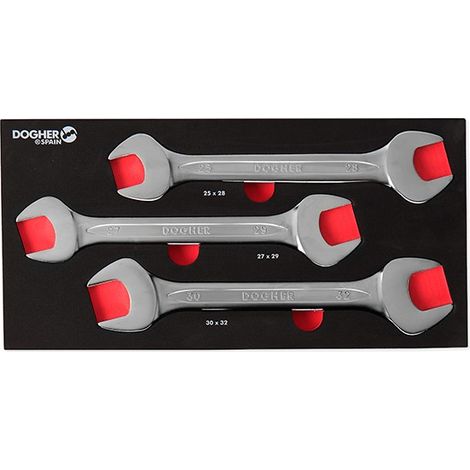 Plateau combinable avec 3 boutons doubles ouverts, 1/3  DOGHER 450-082
