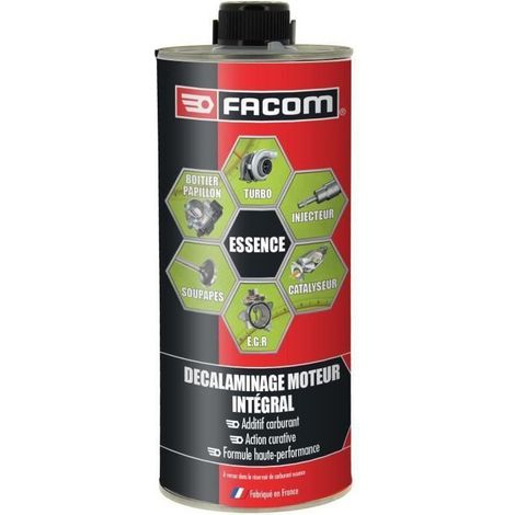 Facom – Décalaminant moteur essence 1L – Nettoyage complet soupapes et injecteurs – Action détergente haute performance – Pour moteur essence