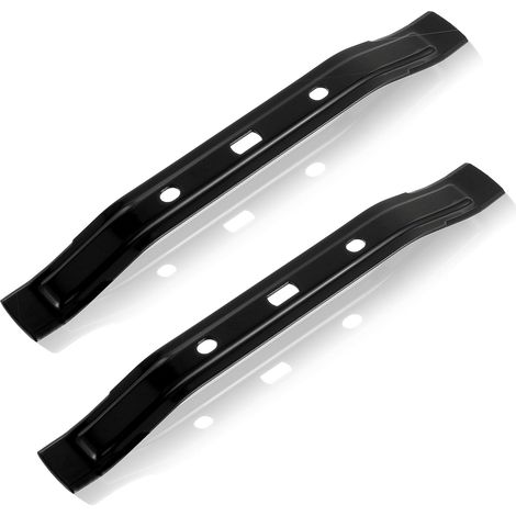 Zwei 28 cm lange Ersatzmesser für Stihl Mähroboter (schwarz). (1/5)