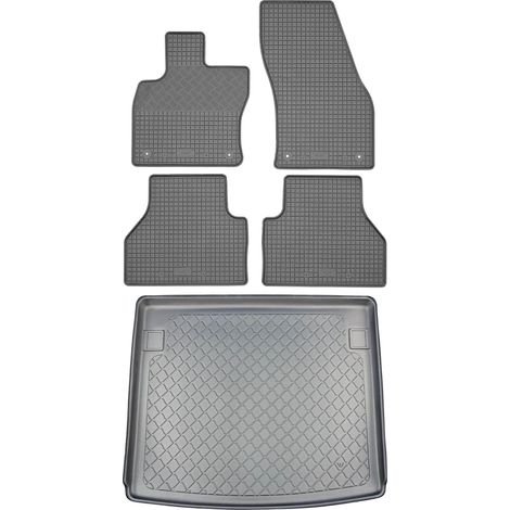 Volkswagen Caddy V Life / Style / Move Kombi (5 puertas) desde noviembre de 2020. JUEGO: alfombrillas de goma para coche + alfombrilla para maletero. (1/5)