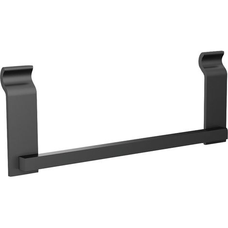 Forma e Funzuione Schöpflöffelhalter KOS, Löffelhalter Küchenhelfer Utensilienhalter, platzsparend, Aluminium, schwarz, 180x66x10 mm