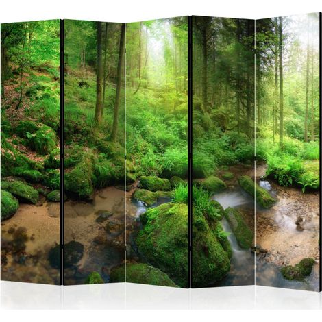 Paravent 5 Volets "Humid Forest" 172x225cm (1/2)