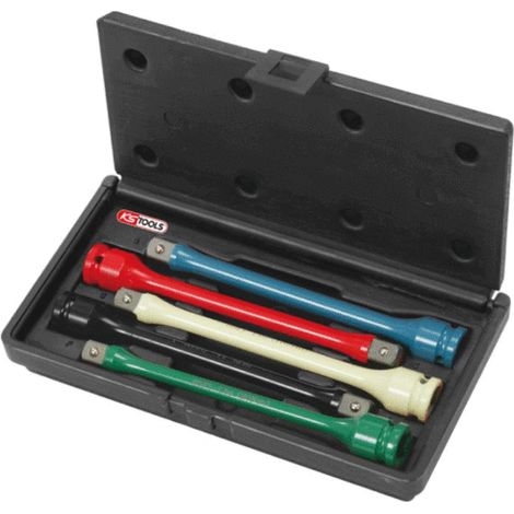 Kstools – Jeu de rallonges à torsion 1/2' – Longueur 195mm – Acier chrome molybdène – Pour serrage contrôlé d'écrous – 5 pièces 90-135Nm (1/2)