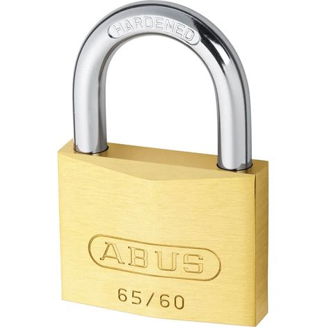 ABUS 12633 Brass Padlock – 60mm/65mm Medium Security, Keyed Alike 6606, Durable Mechanical Lock (1 Unit) (1/3)