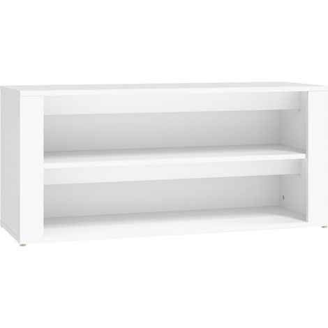 Maison Exclusive - Scarpiera Bianca 100x35x45 cm in Legno Multistrato