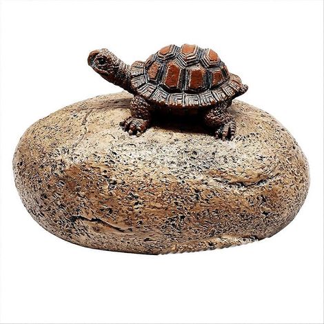 Coffre à clés caché en fausse pierre pour l'extérieur - (Style pierre et tortue) (1/5)