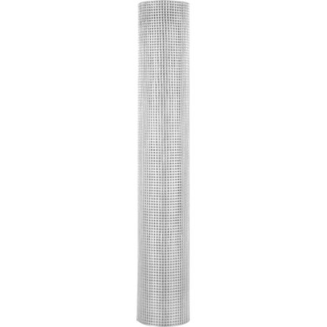 Mophorn Malla Metálica 1,5 m x 30,5 m, Malla de Alambre Cuadrada de 12,7 mm x 12,7 mm, Red Protectora para Gallineros, Jardines y Plantas, Rollo de Rejilla de Acero Galvanizado para Control de Plagas (1/5)