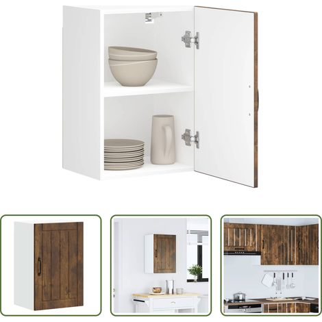 Holzwerkstoff -  Küchen-Hängeschrank Lucca Räuchereiche Holzwerkstoff (1/5)