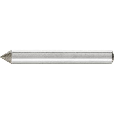 PFERD TOOLS Diamant-Schleifstift Spitzkegel Ø6x60° SchaftØ6 mm D64 (fein) zum Anfasen/Entgraten/Senken (1/2)