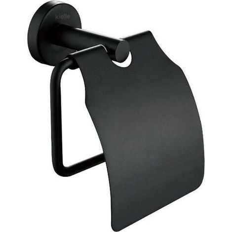 kielle Oudee - Toilettenpapierhalter mit Abdeckung, schwarz matt 40402004 (1/2)