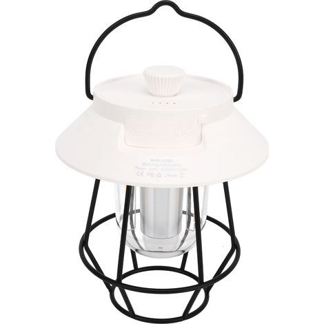 Lanterne de camping LED vintage portable et rétro, idéale pour les tentes extérieures. (1/5)