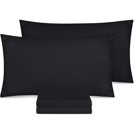 Filiyano – oreiller - Taille standard – Lot de 4 taies d'oreiller - Taille standard 50 x 75 cm - 100 % microfibre brossée, fermeture portefeuille (1/5)
