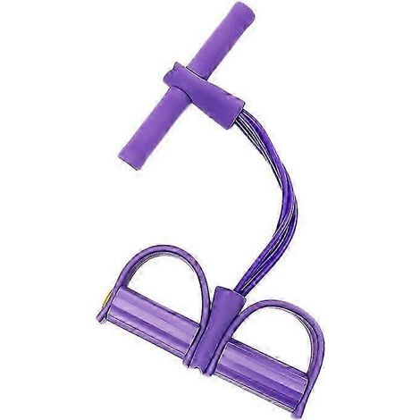 Appareil de musculation multifonctionnel, quatre types d'appareils d'exercice pour les jambes avec poignées, corde de traction, accessoires de yoga et de fitness, appareil d'étirement abdominal, pédal (1/5)