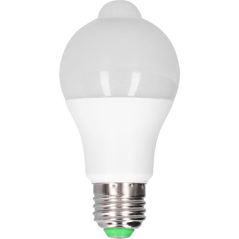 Ampoule escalier E27 avec détecteur de mouvement couloir, lumière blanche pure, LED, 85-265 V (pour couloir 6 000-6 500 K) (1/5)