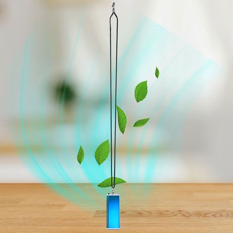 Tragbarer USB-Anionen-Luftreiniger zur Staubentfernung (Blau) (1/5)