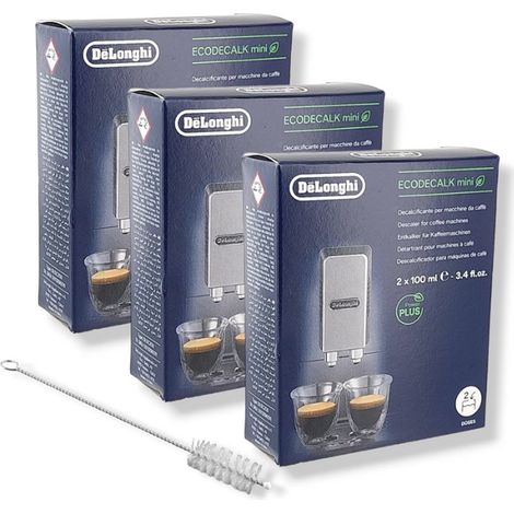 Ersatzteil - Satz von 3 EcoDecalk Mini 100ml Boxen mit Reinigungsbürste - - DELONGHI, SIMAC
